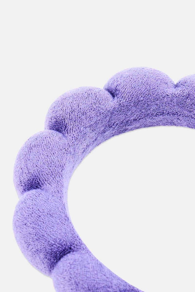Olivia Rose Women Bubble Spa Headband, Purple - Image 3